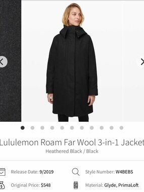 lululemon roam far wool 3-in-1 jacket